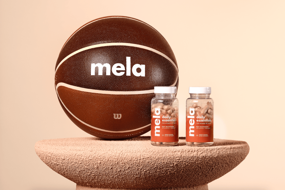 Mela Vitamins WNBA basketball and Daily Essentials Vitamins